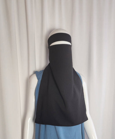 Ett- lager- niqab olika tyg    Fatima E