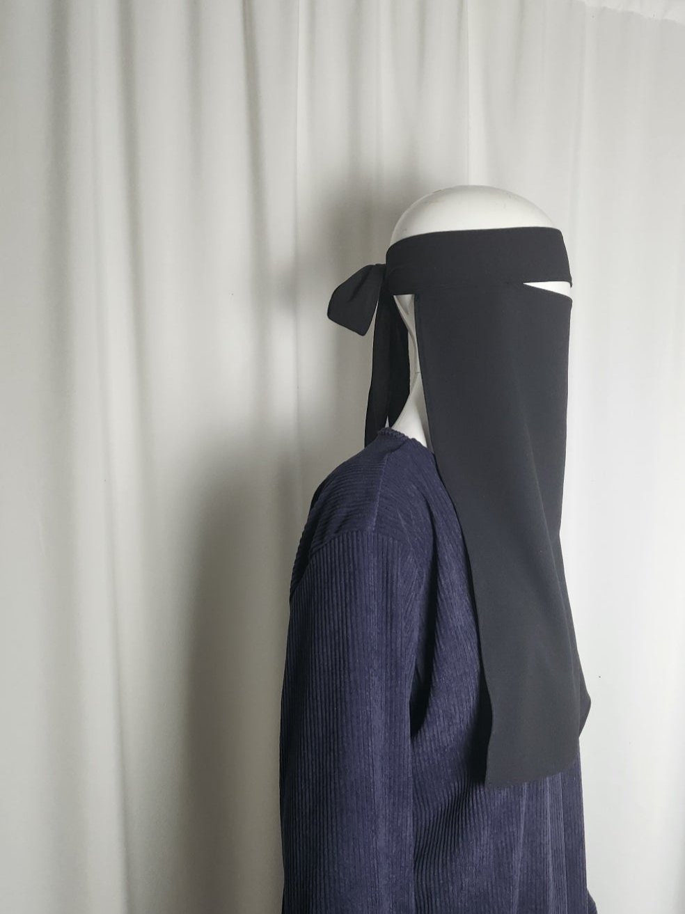 Ett- lager- niqab olika tyg Fatima E