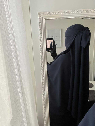 Niqab Ett lager (One Layer)  Georgette  Fatima E   flera färger