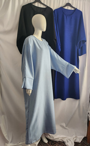 Abaya batwing m ärmslits, Linnelook