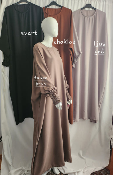 Abaya batwing m  smockärm