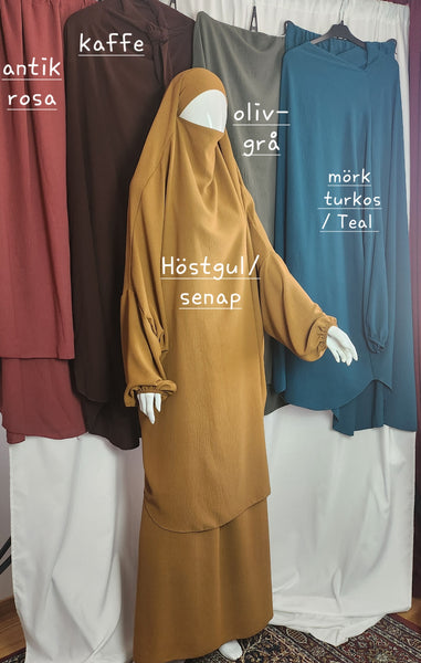 Jilbab no 45    sommarcrepe flera färger