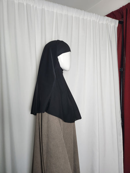 Khimar extra kort  svart