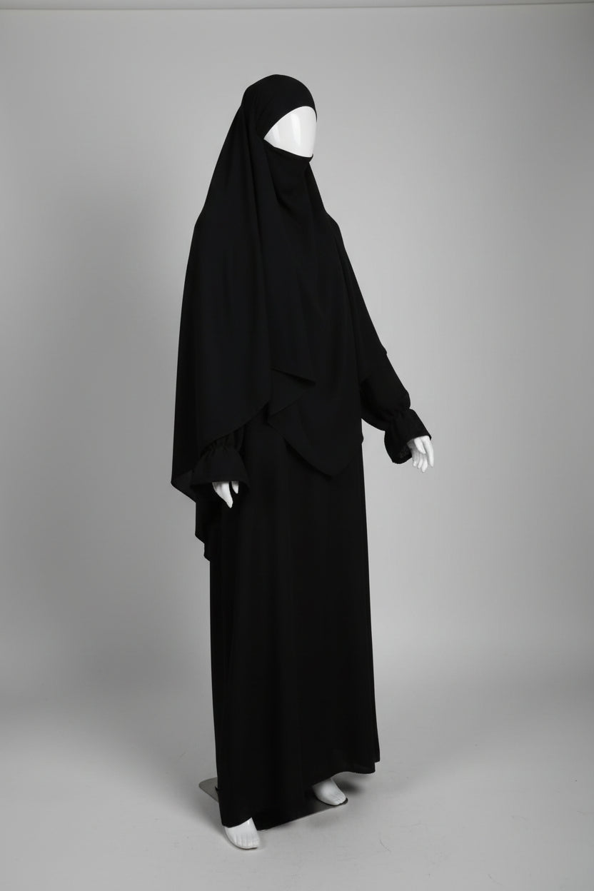 2 delad abaya m Khimar
