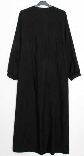 Abaya vanlig m knappar, bred och lång   silky   flera färger