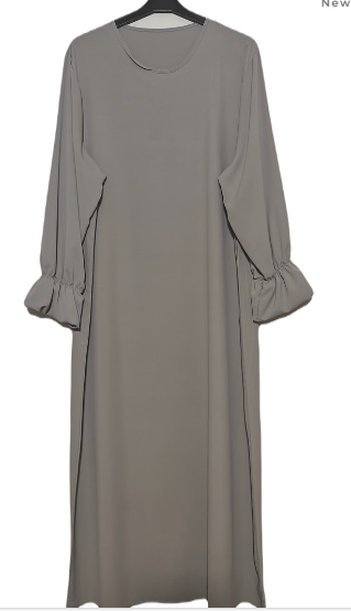 Abaya med volangärm silky