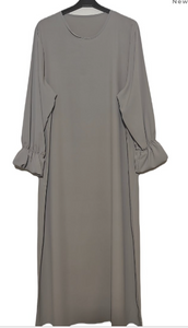 Abaya med volangärm silky