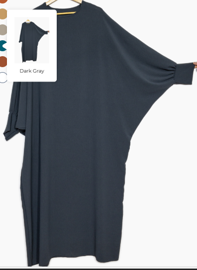 Abaya Bisht/batwing  flera färger