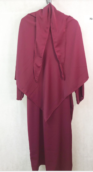 No 37   Abaya m kort khimar  Silky