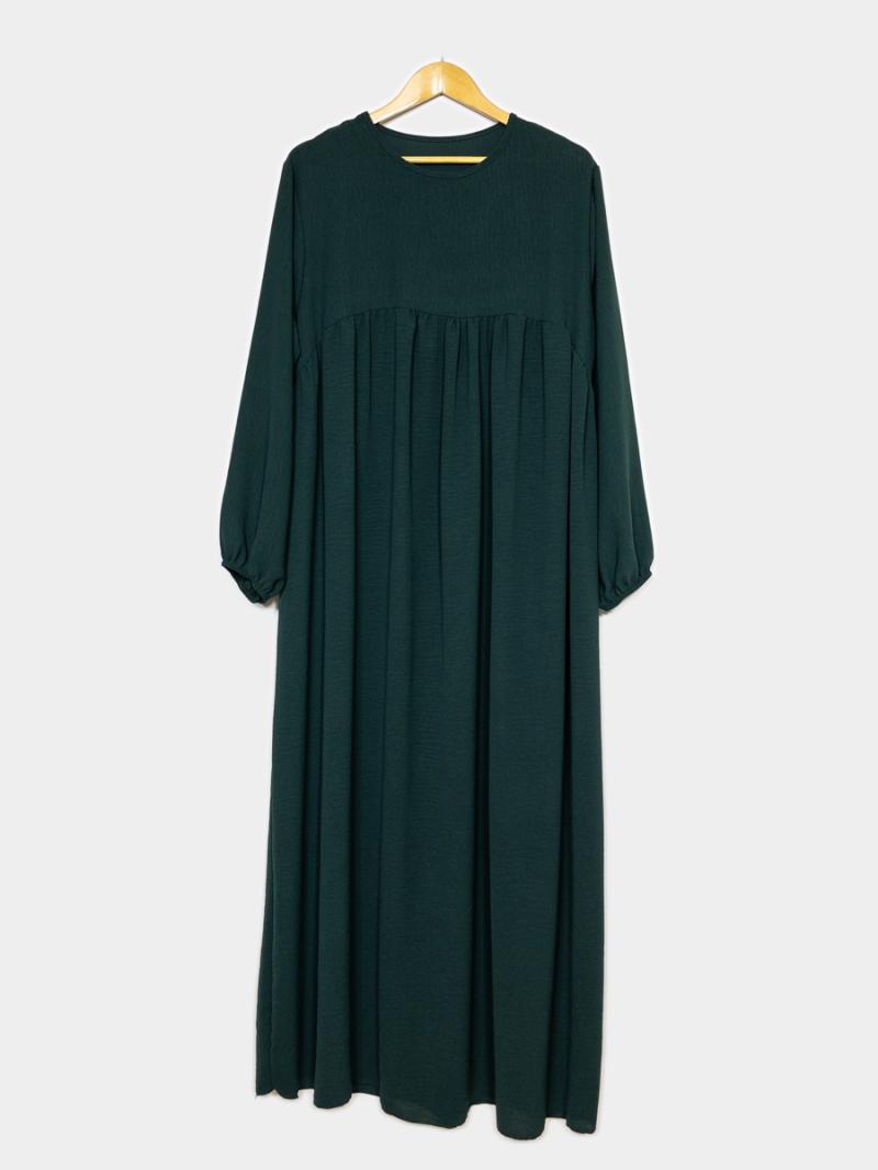 Abaya m veck,  sommarcrepe  flera färger