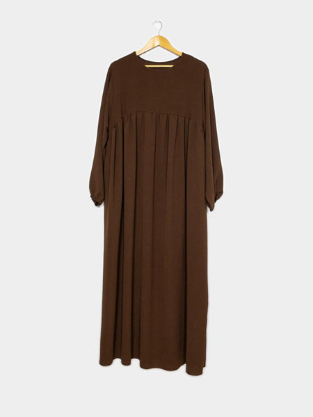 Abaya m veck,  sommarcrepe  flera färger