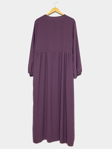 Abaya m veck,  sommarcrepe  flera färger