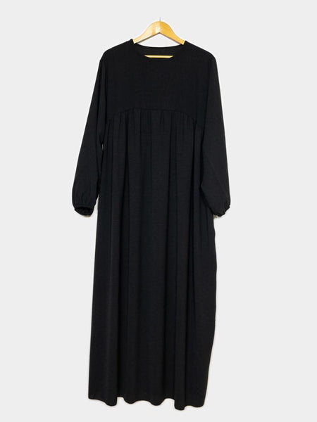 Abaya m veck,  sommarcrepe  flera färger