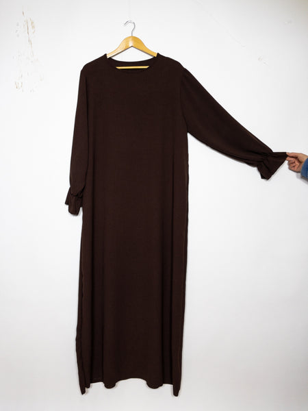 Abaya m volangärm   sommarcrepe flera färger