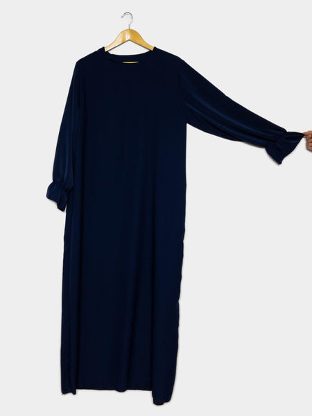 Abaya m volangärm   sommarcrepe flera färger