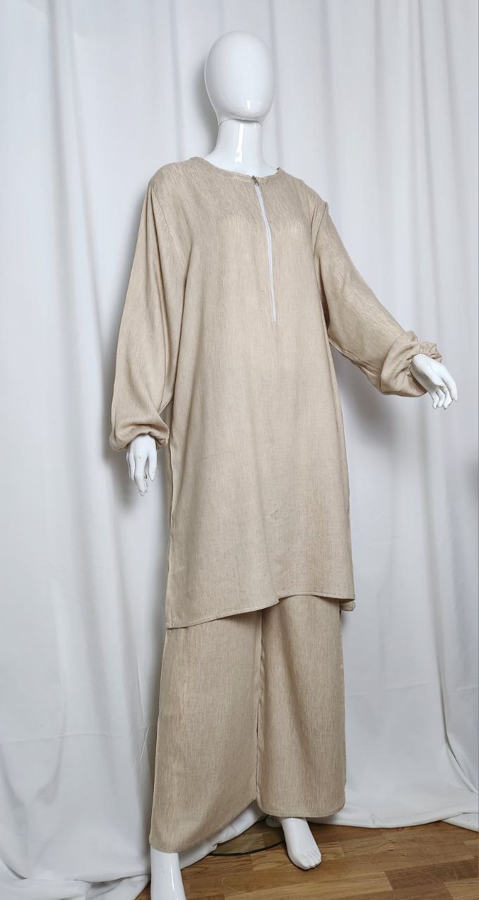 Tyg Linneviskos twill